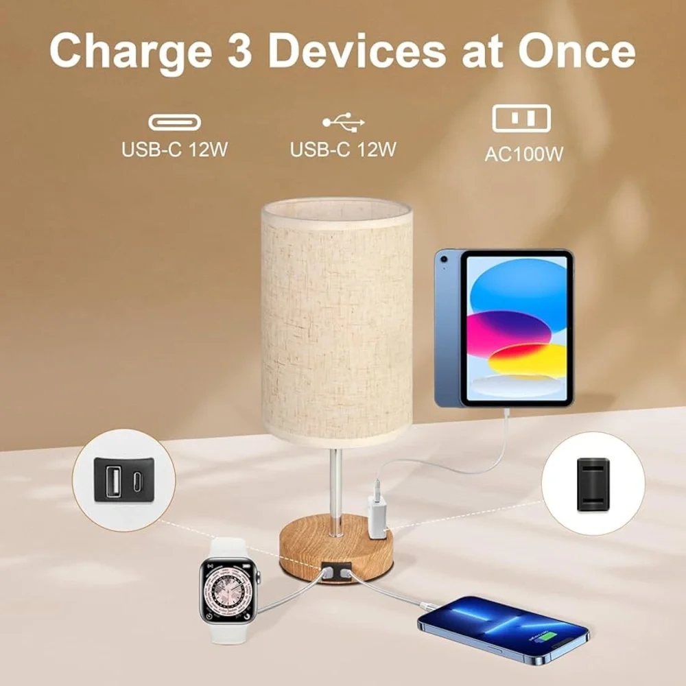 Set of 2 Touch Table Lamp